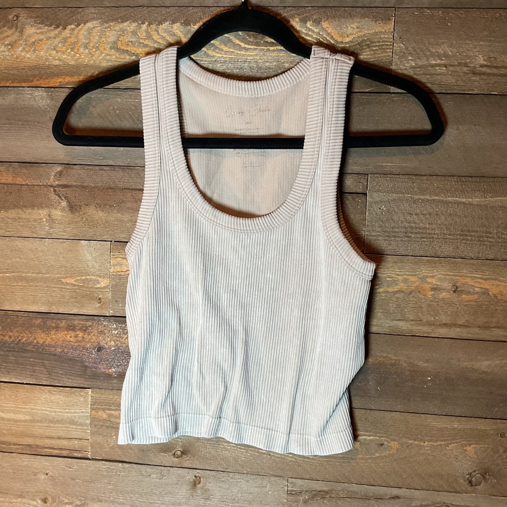 Gypsy and Jade Tan Ribbed Tank Women’s Size XS/S